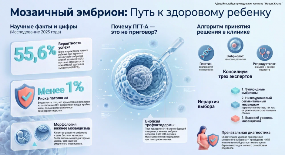 Мозаицизм эмбриона после ПГТ: что это такое