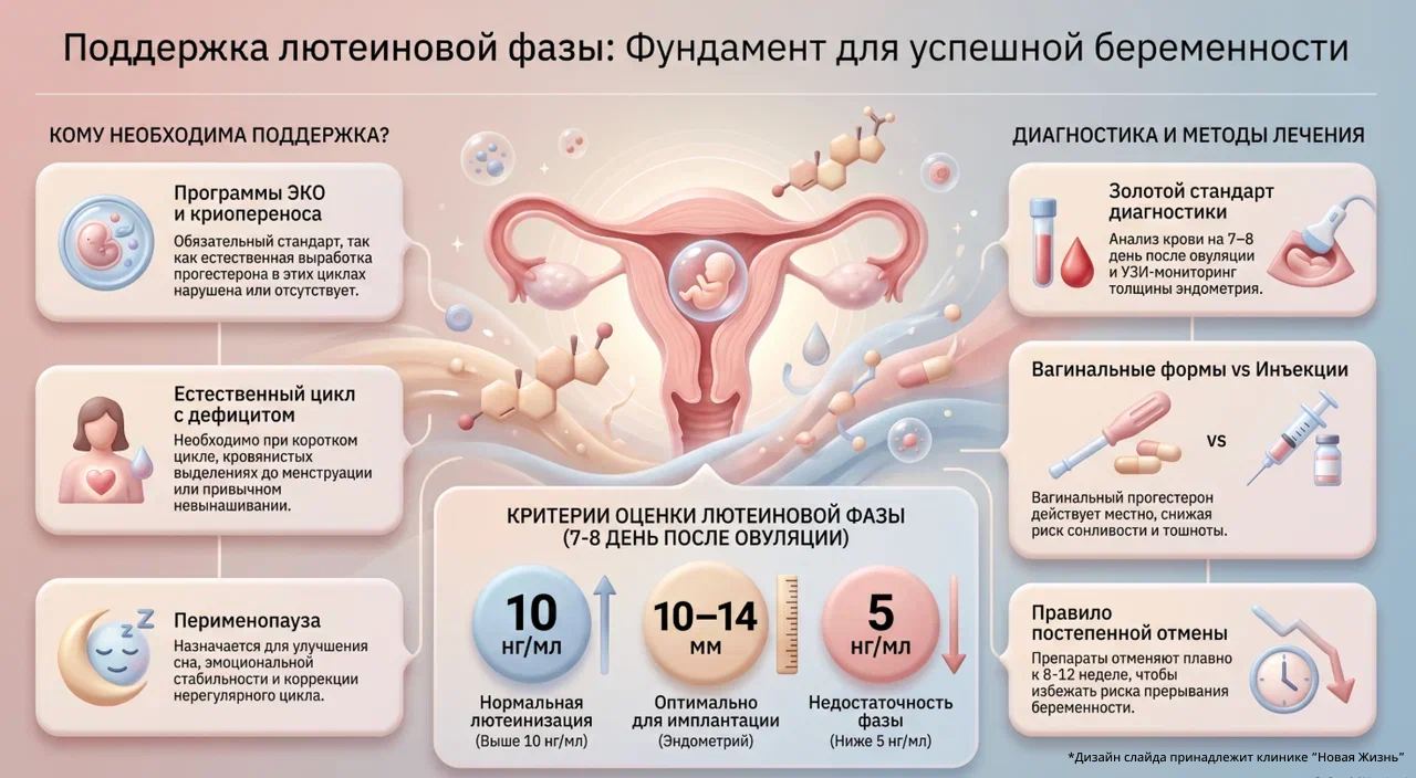 Поддержка лютеиновой фазы - шпаргалка